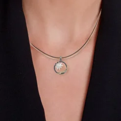 Colgante Ama Plata y Lámina de Oro*Eguzkilore Clearance