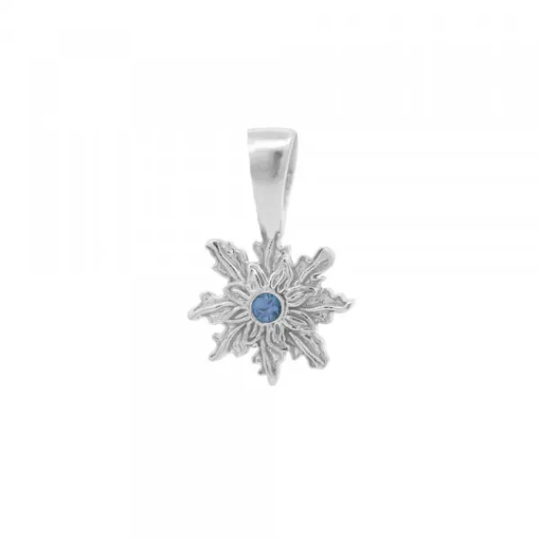 Colgante Basic Colors Plata y Circonita Azul 10mm*Eguzkilore Best