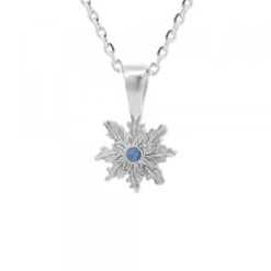 Colgante Basic Colors Plata y Circonita Azul 10mm*Eguzkilore Best
