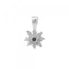 Colgante Basic Colors Plata y Circonita Negra 10mm*Eguzkilore New