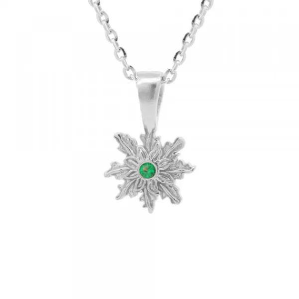 Colgante Basic Colors Plata y Circonita Verde 10mm*Eguzkilore