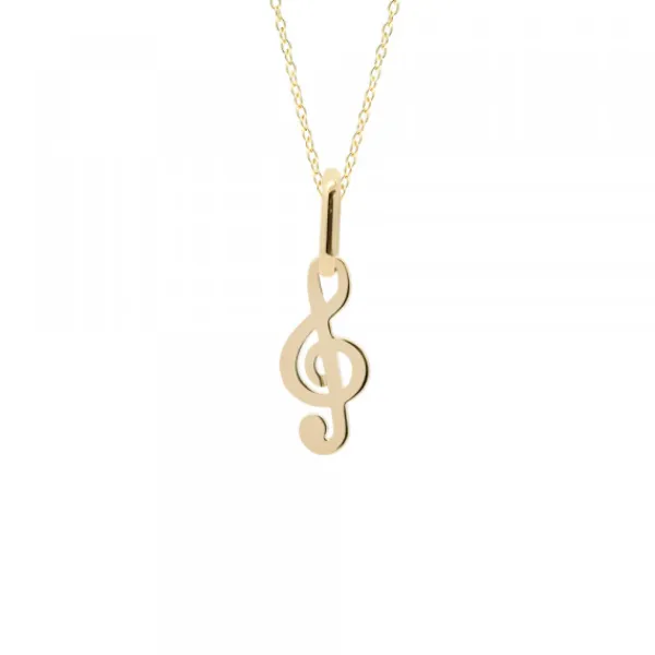 Colgante Clave de Sol Oro 18kt.*Eguzkilore Discount