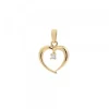 Colgante Corazón Calado Oro y Brillante 14mm*Eguzkilore Clearance