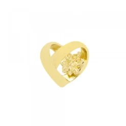Colgante Corazón San Valentín Plata Dorada*Eguzkilore Online