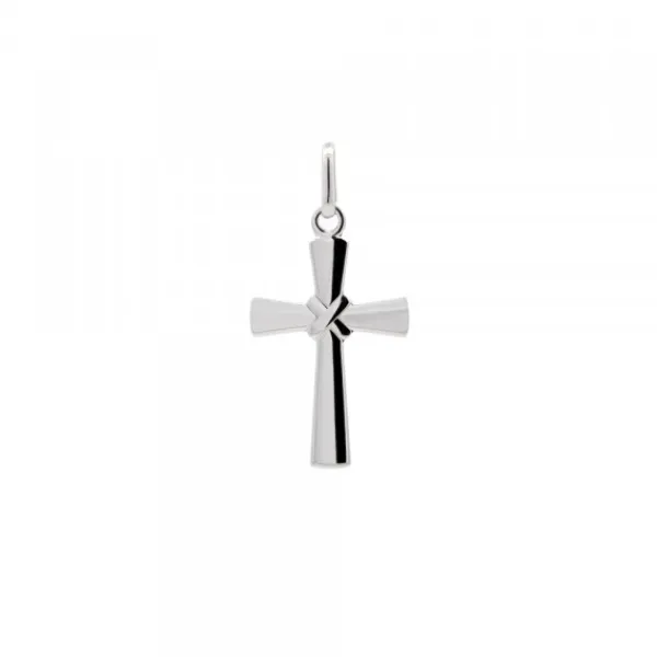 Colgante Cruz Lámina Plata 20mm*Eguzkilore Sale