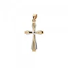 Colgante Cruz Oro Bicolor 27mm*Eguzkilore New