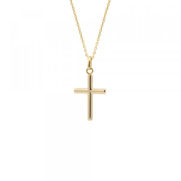 Colgante Cruz Oro 16mm*Eguzkilore Hot