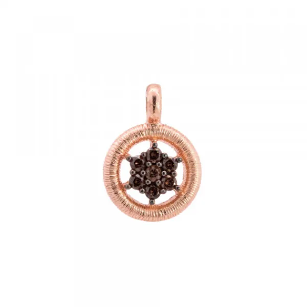 Colgante de Plata Rosa Orla con Circonitas*Eguzkilore Hot