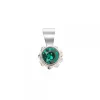 Colgante Distira Plata y Cristal Verde*Eguzkilore