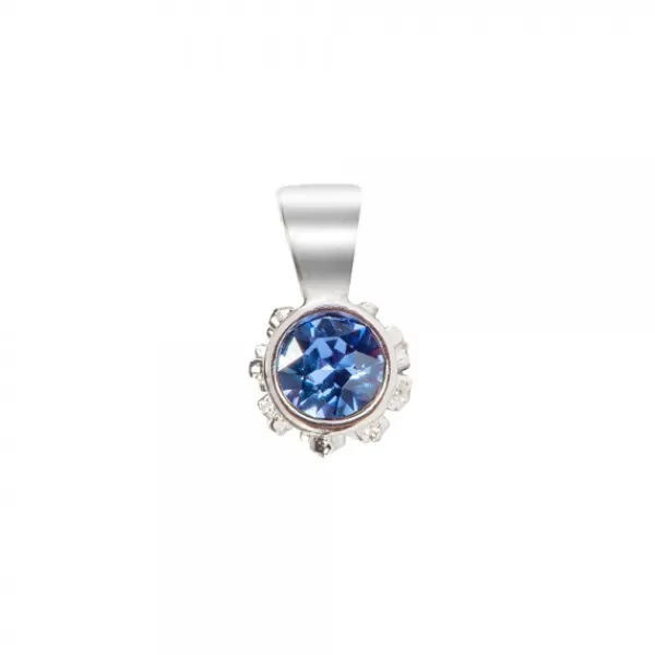 Colgante Distira Plata y Cristal Azul*Eguzkilore Clearance