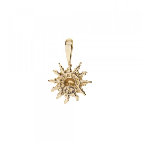 Colgante Oro Bicolor 14mm*Eguzkilore