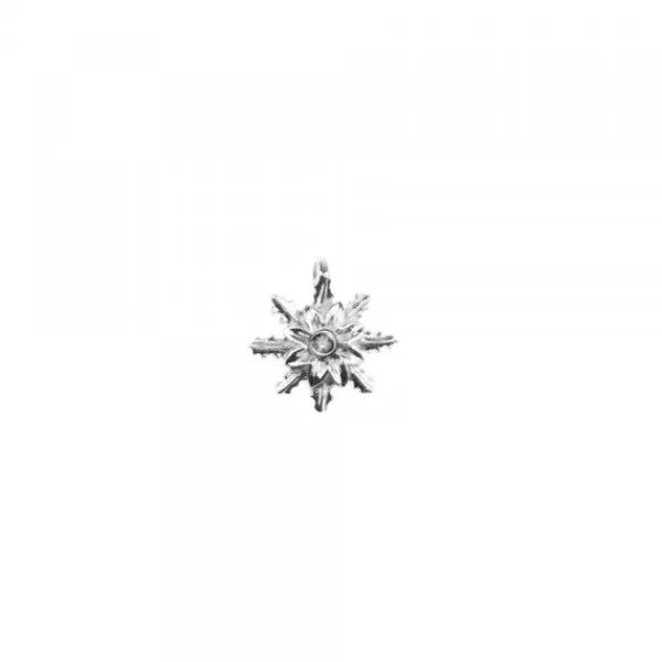 Colgante Oro Blanco y Diamante 10mm*Eguzkilore Online