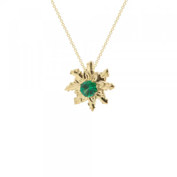 Colgante Oro con Esmeralda*Eguzkilore Online