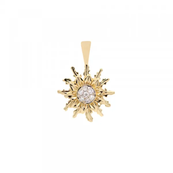 Colgante Oro y Diamantes 14mm*Eguzkilore Discount