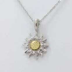 Colgante Plata Bicolor 14mm*Eguzkilore New