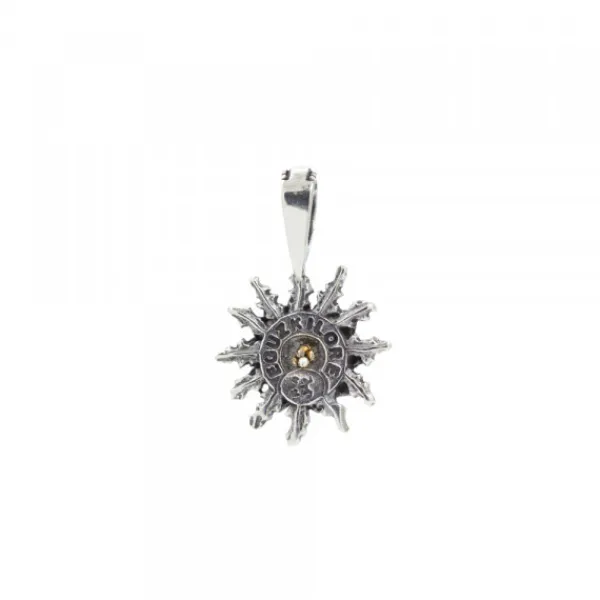 Colgante Plata Envejecida y Circonitas 14mm*Eguzkilore Discount