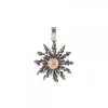 Colgante Plata Envejecida y Rosa 21mm*Eguzkilore Hot