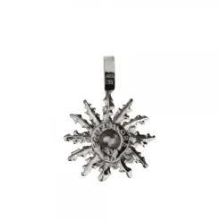 Colgante Plata Envejecida y Rosa 21mm*Eguzkilore Hot