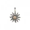 Colgante Plata Negra y Circonitas Rosa 21mm*Eguzkilore Best