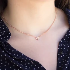 Colgante Plata Rosa 8mm*Eguzkilore Hot