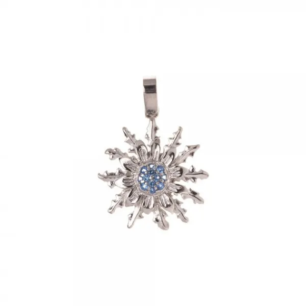 Colgante Plata y Circonitas Azules 21mm*Eguzkilore Outlet