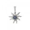 Colgante Plata y Circonitas Azules 29mm*Eguzkilore Clearance