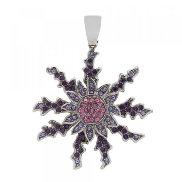 Colgante Plata y Circonitas Moradas 45mm*Eguzkilore Best