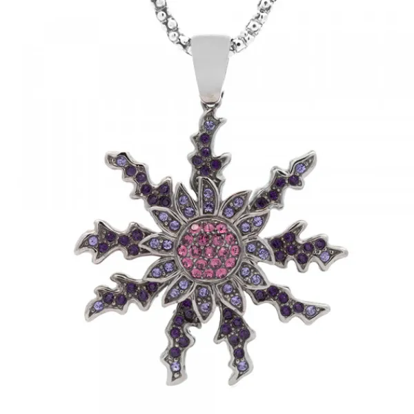 Colgante Plata y Circonitas Moradas 45mm*Eguzkilore Best