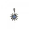 Colgante Rutenio y Circonitas Azules 14mm*Eguzkilore Sale