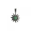 Colgante Rutenio y Circonitas Verdes 14mm*Eguzkilore Sale