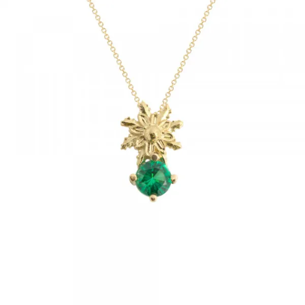 Colgante Enea2 Oro y Esmeralda*Eguzkilore Sale