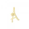 Colgante Inicial de Plata Dorada 14mm*Eguzkilore Online