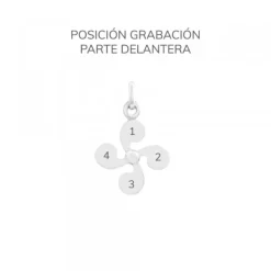 Colgante Lauburu de Plata 20mm*Eguzkilore Hot