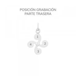 Colgante Lauburu de Plata 20mm*Eguzkilore Hot