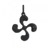 Colgante Lauburu de Plata Oxidada 22mm*Eguzkilore Discount