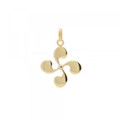 Colgante Lauburu Oro 15mm Personalizable*Eguzkilore Best