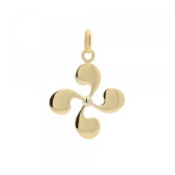 Colgante Lauburu Oro 21mm Personalizable*Eguzkilore Online