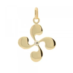 Colgante Lauburu Oro 24mm Personalizable*Eguzkilore Hot
