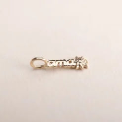 Colgante Letras Ama Plata Dorada*Eguzkilore Best