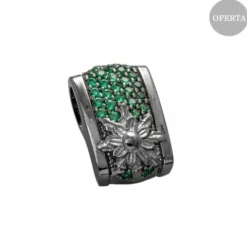 Colgante London Plata Negra y Circonitas Verdes*Eguzkilore Sale