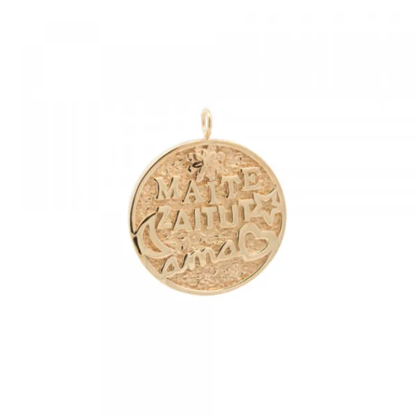 Colgante Maite Zaitut Ama Plata Dorada Personalizable*Eguzkilore Hot