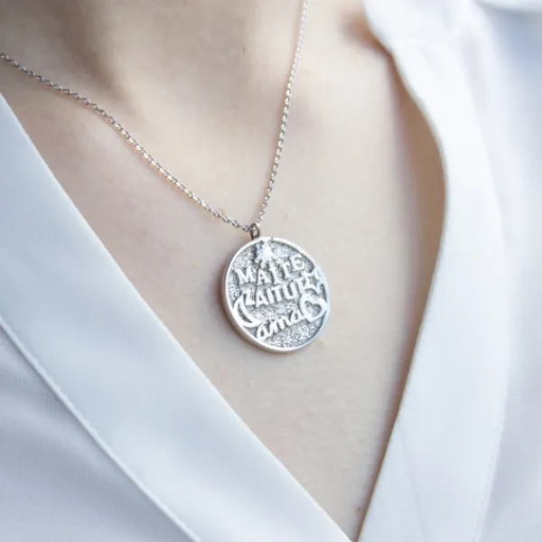 Colgante Maite Zaitut Ama Relieve Plata*Eguzkilore Hot