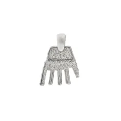 Colgante Mano de Irulegi Plata 20mm y Caucho*Eguzkilore New