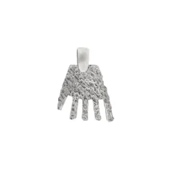 Colgante Mano de Irulegi Plata 20mm y Caucho*Eguzkilore New