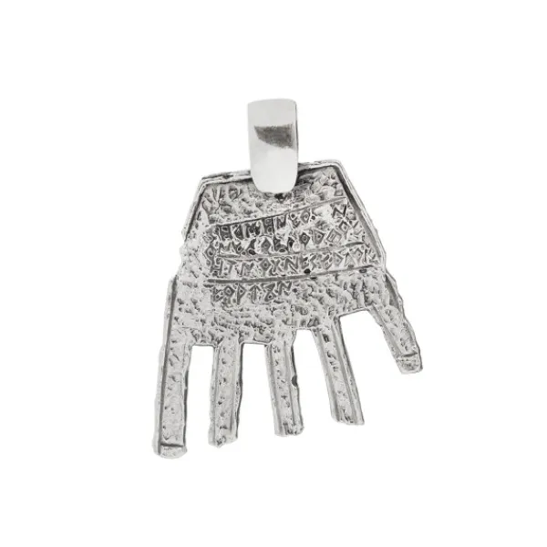 Colgante Mano Irulegi Plata 30mm y Cordón*Eguzkilore Hot