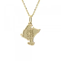 Colgante Mapa Navarra Oro 18kt.*Eguzkilore Sale