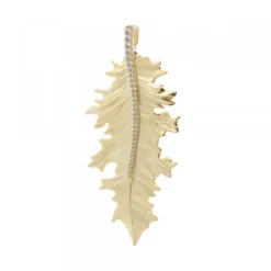Colgante Mari Grande Plata Dorada y Circonitas Blancas*Eguzkilore Outlet
