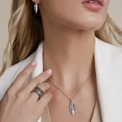 Colgante Mari Mini Plata y Circonitas Blancas*Eguzkilore Discount