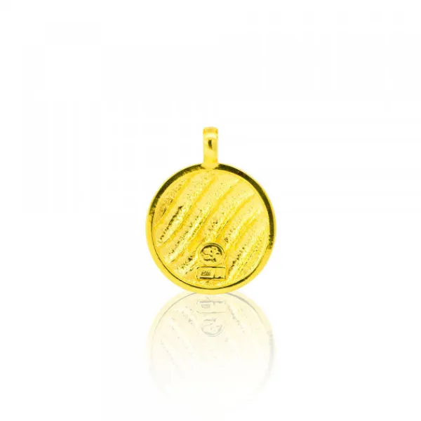 Colgante Mask de Plata Dorada*Eguzkilore Discount