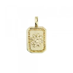 Colgante Mini Chapa Plata Dorada Personalizable*Eguzkilore Online